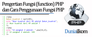 Tutorial Belajar PHP - Pengertian Fungsi (function) PHP dan Cara Penggunaan Fungsi PHP