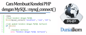 Tutorial PHP MySQL - Cara Membuat Koneksi PHP dengan MySQL (mysql_connect())