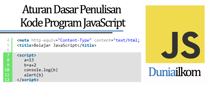 Tutorial Belajar JavaScript  Aturan Dasar Penulisan  Kode  