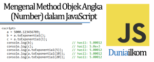 Tutorial Belajar JavaScript - Mengenal Method Objek Angka (Number) dalam JavaScript