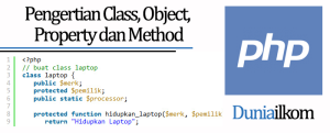 Tutorial Belajar OOP PHP - Pengertian Class Object Property dan Method