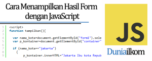Cara Menampilkan Hasil Form HTML dengan JavaScript