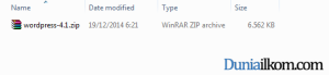 Cara Mendownload WordPress - File wordpress