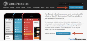 Cara Mendownload WordPress - Halaman Awal wordpress