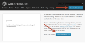 Cara Mendownload WordPress - Halaman Awal wordpress