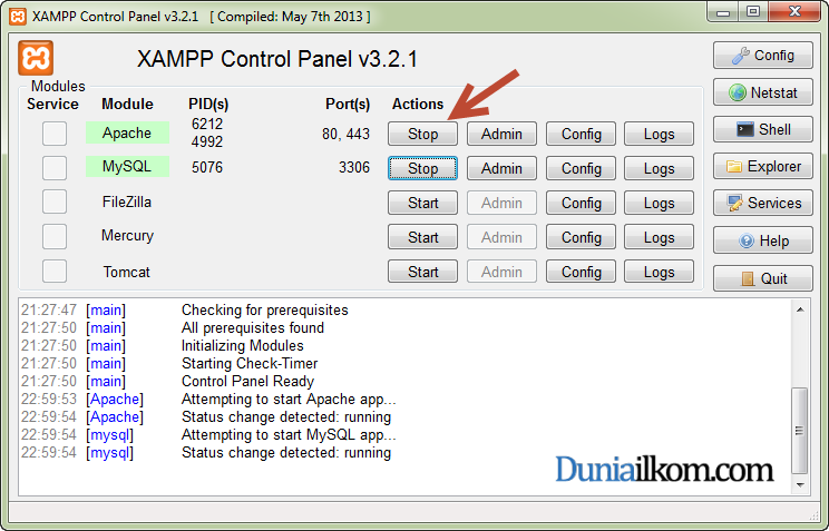 TUTORIAL MEMBUAT DATA BASE DENGAN phpmyadmin