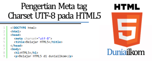 Pengertian Meta tag Charset UTF-8 pada HTML5