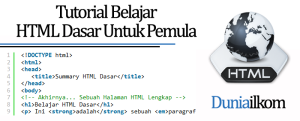 Tutorial Belajar HTML Dasar Untuk Pemula