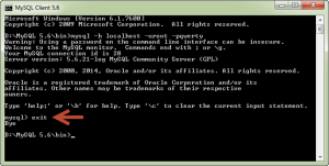 Tutorial Belajar MySQL - Keluar MySQL Client dengan cmd