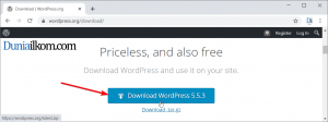 Klik untuk mendownload WordPress