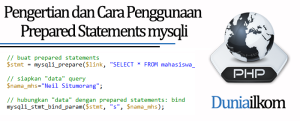 Tutorial PHP MySQL - Pengertian dan Cara Penggunaan Prepared Statements mysqli