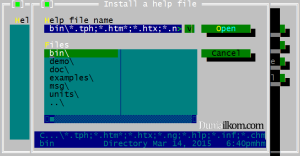 Menambahkan File Help kedalam Free Pascal - Cari file help 2