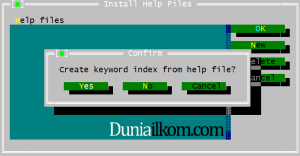 Menambahkan File Help kedalam Free Pascal - Membuat index