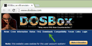 Menu Download Aplikasi DOSBox
