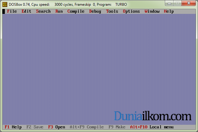 Program Turbo Pascal 7 Sukses Dijalankan dengan DOSBox