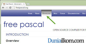 Situs Free Pascal - Menu Download Compiler Free Pascal
