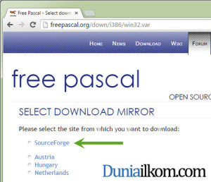 Situs Free Pascal - Pilih situs mirror