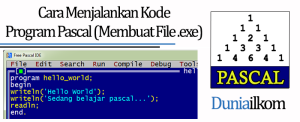 Tutorial Belajar Pascal - Cara Menjalankan Kode Program Pascal (Membuat File exe)