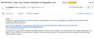 Email Konfirmasi Whois Data