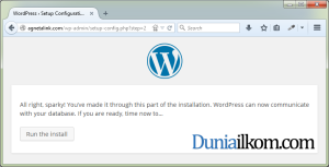 Saatnya Install WordPress