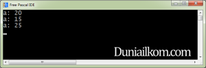 Contoh program tipe data integer pascal 1
