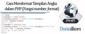Tutorial PHP - Cara Memformat Tampilan Angka dalam PHP (Fungsi number_format)