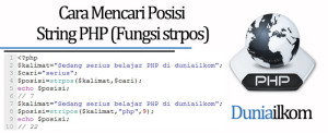 Tutorial PHP - Cara Mencari Posisi String PHP (Fungsi strpos)