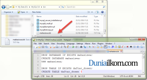 File query external MySQL