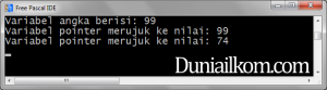 Cara penggunaan tipe data pointer pascal
