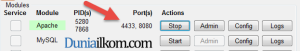 Port apache telah berhasil diubah