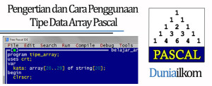 Tutorial Belajar Pascal - Pengertian dan Cara Penggunaan Tipe Data Array Pascal