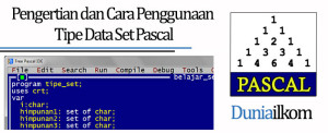 Tutorial Belajar Pascal - Pengertian dan Cara Penggunaan Tipe Data Set Pascal