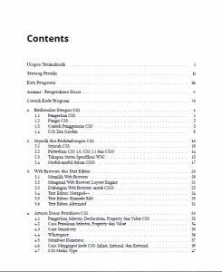 Daftar isi eBook CSS Uncover - 1