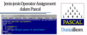 Tutorial Belajar Pascal - Jenis-jenis Operator Assignment dalam Pascal
