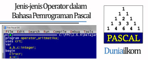 Tutorial Belajar Pascal - Jenis-jenis Operator dalam Bahasa Pemrograman Pascal