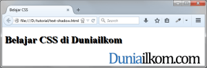 Cara membuat efek teks berbayang di CSS