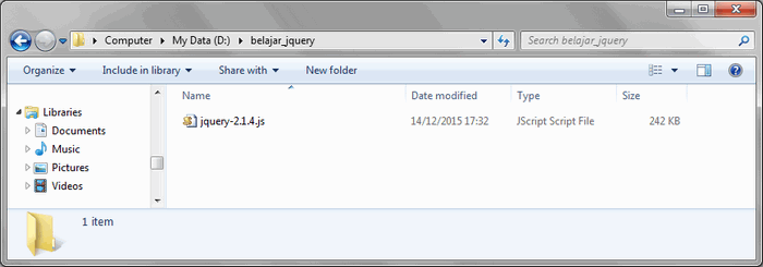 Folder belajar_jquery