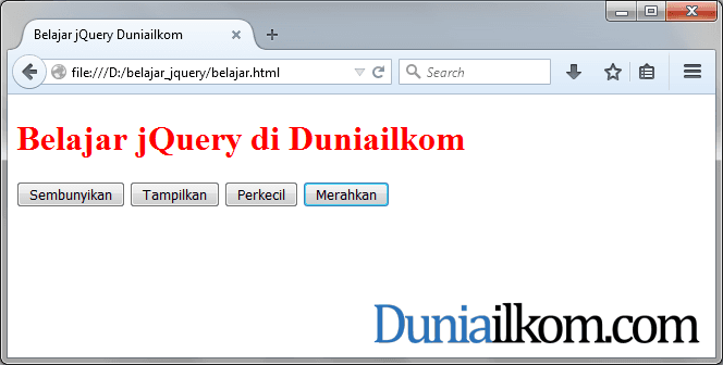 Tutorial Belajar jQuery: Aturan Dasar Penulisan Kode 