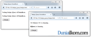 Cara Mengubah nilai HTML dengan jQuery
