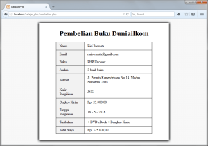 Case Study Pemrosesan Form PHP 2