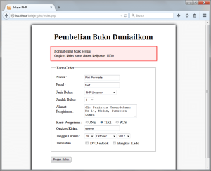 Case Study Pemrosesan Form PHP 3