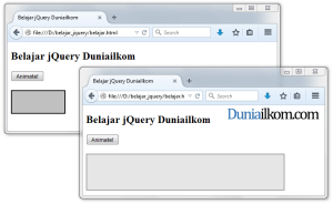 Contoh Cara Membuat Efek Animasi dengan jQuery