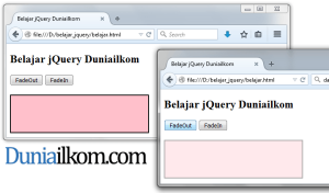 Contoh Cara Membuat Efek Fade dengan jQuery