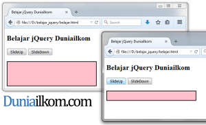 Contoh Cara Membuat Efek Slide dengan jQuery