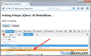 Contoh Cara Menambah Elemen HTML dengan jQuery