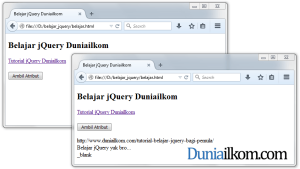 Contoh Cara Mengubah Atribut HTML dengan jQuery