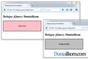 Contoh Penggunaan Variabel $(this) dalam jQuery