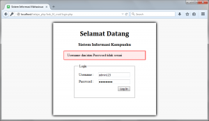 Cara pembuatan halaman login