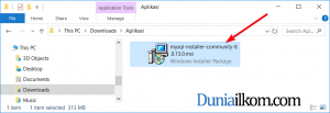 File instalasi MySQL 8.0