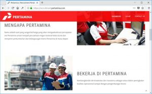 Website karir Pertamina